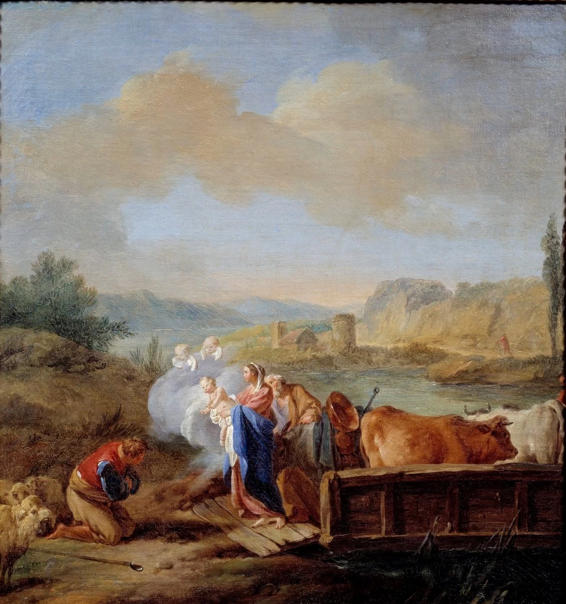 La fuga in Egitto - Musee des Beaux, Arts, Rouen